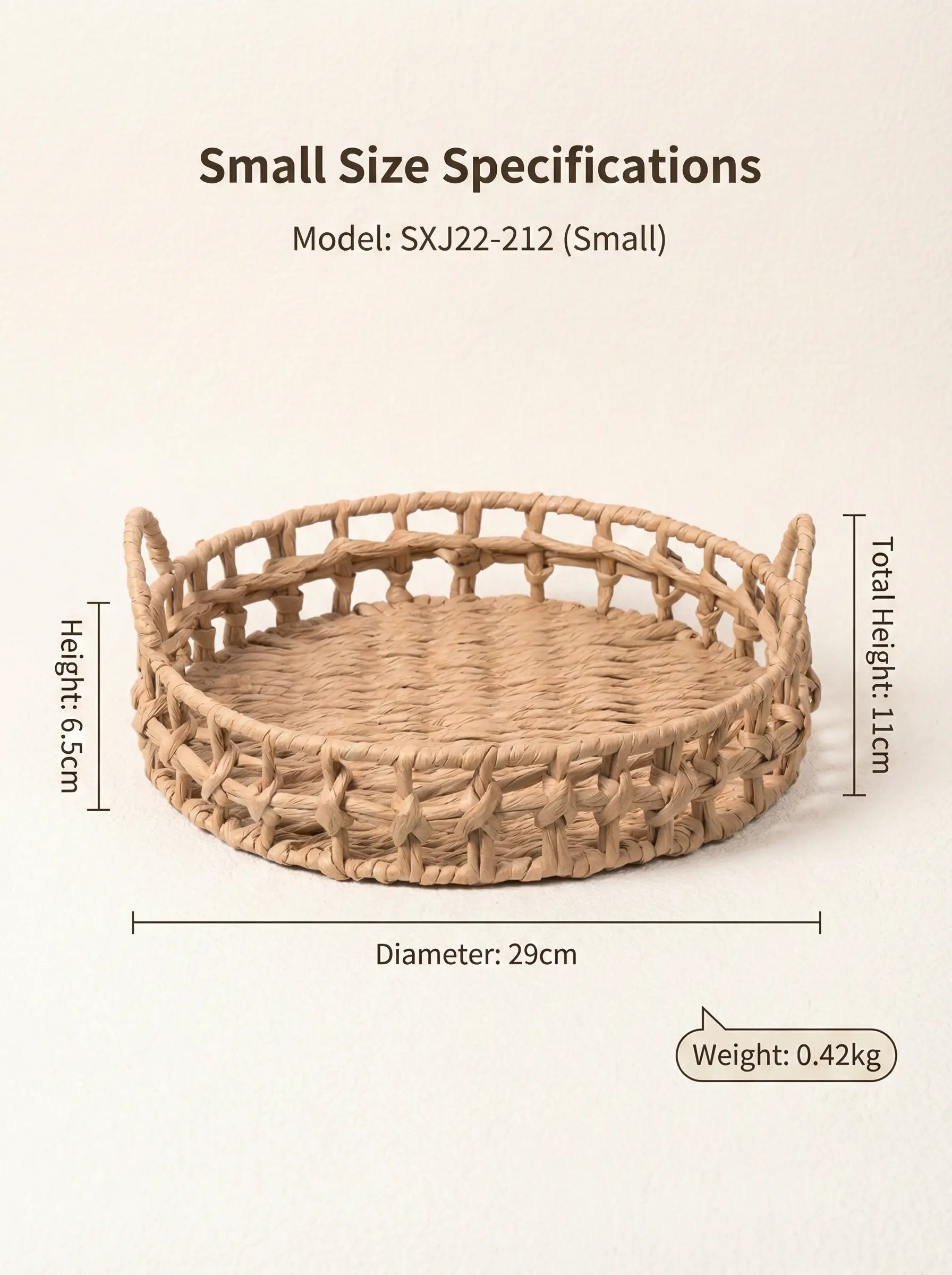 Eco-Friendly Handmade Bamboo Storage Basket • Natural Home Style