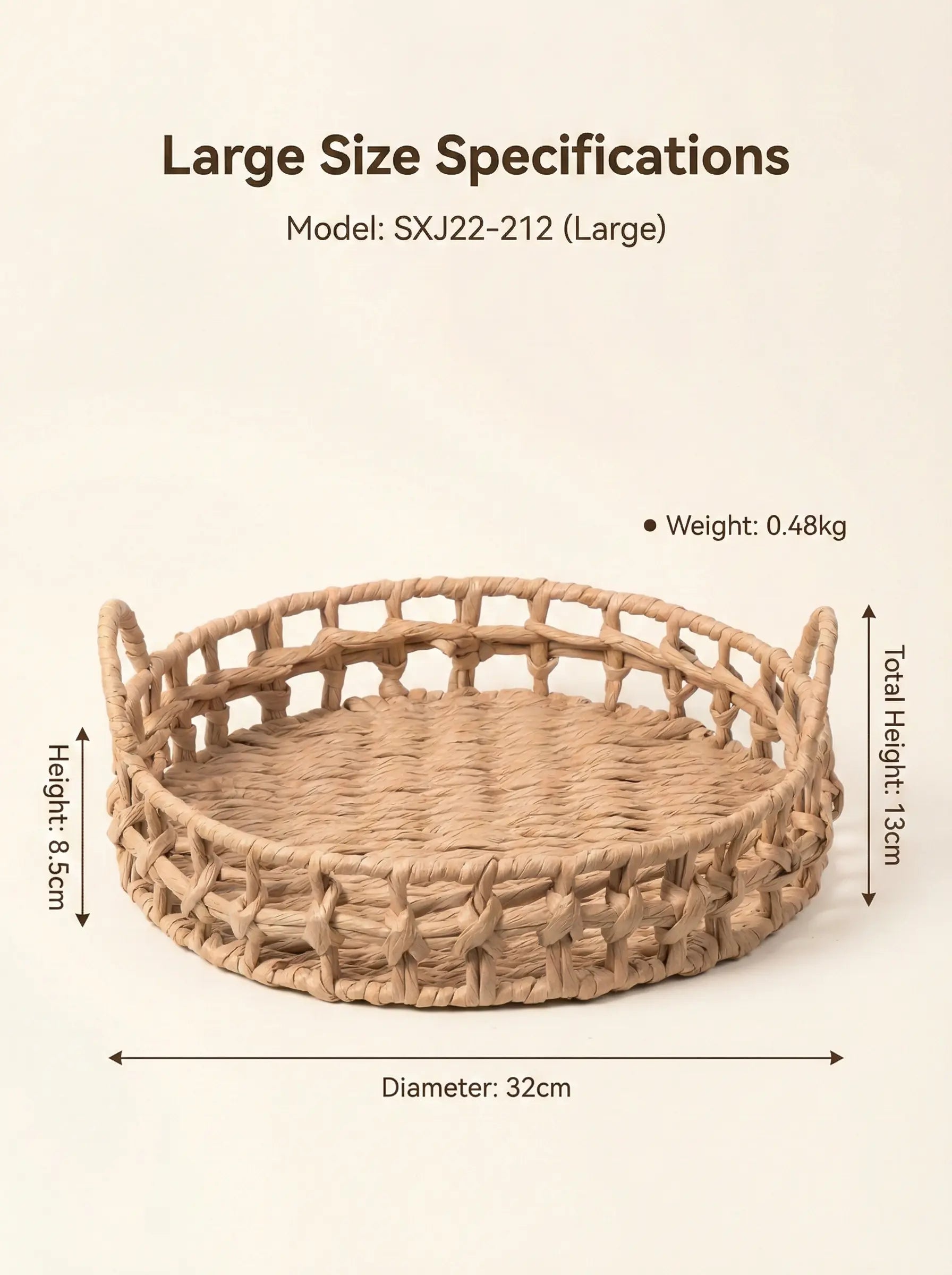 Eco-Friendly Handmade Bamboo Storage Basket • Natural Home Style
