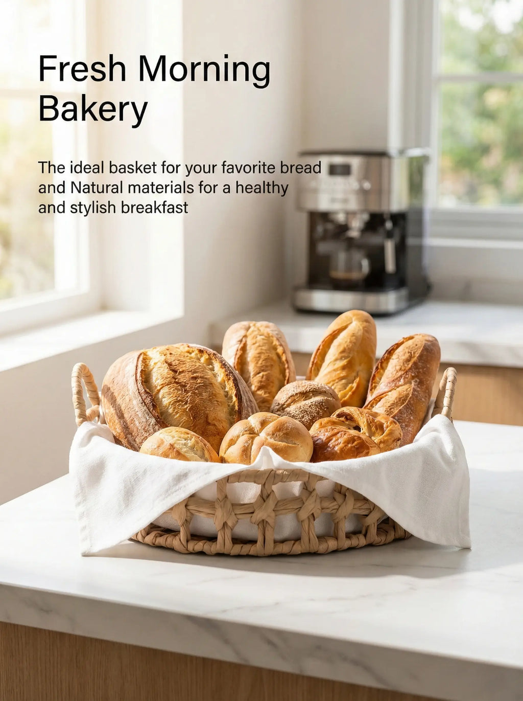 Eco-Friendly Handmade Bamboo Storage Basket • Natural Home Style