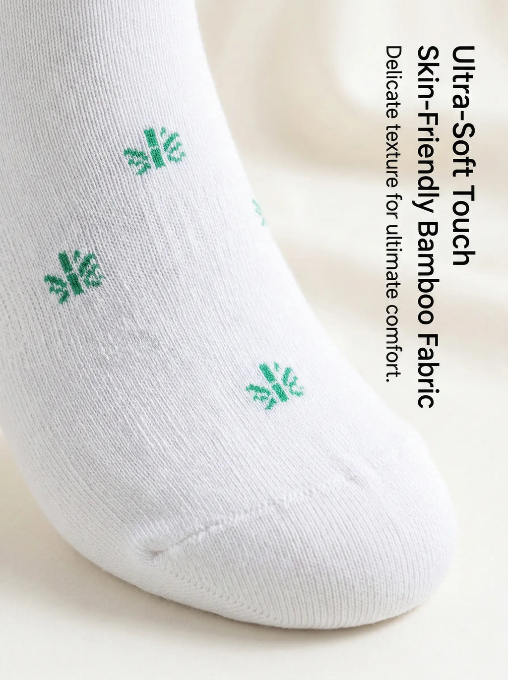 Premium Bamboo Fiber Socks, Soft and Comfortable, Breathable, Odor Control & Healthy Bamboo Fiber Product - 5 Pairs Pack.