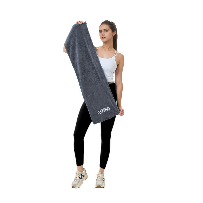 Bamboo Fiber Sports Towel - Quick Dry, Antibacterial, Ideal for Gym, Yoga & Pilates Swimming and Running Multifunctional fitness sweat-absorbing towel