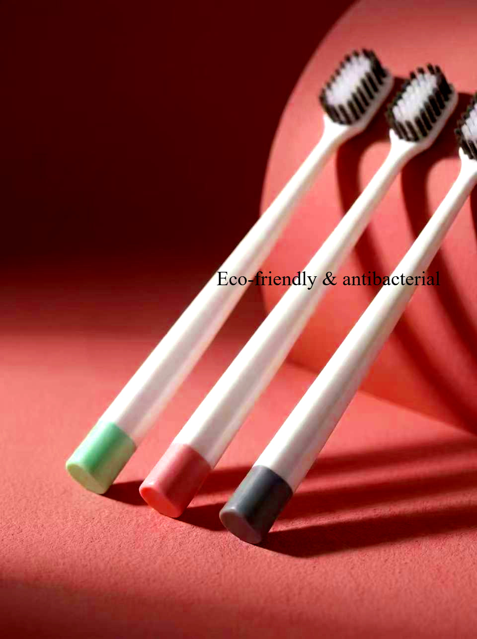 Natural Eco-Friendly Bamboo Charcoal Soft Toothbrush for Adults Set, Oral Care 3-Pack