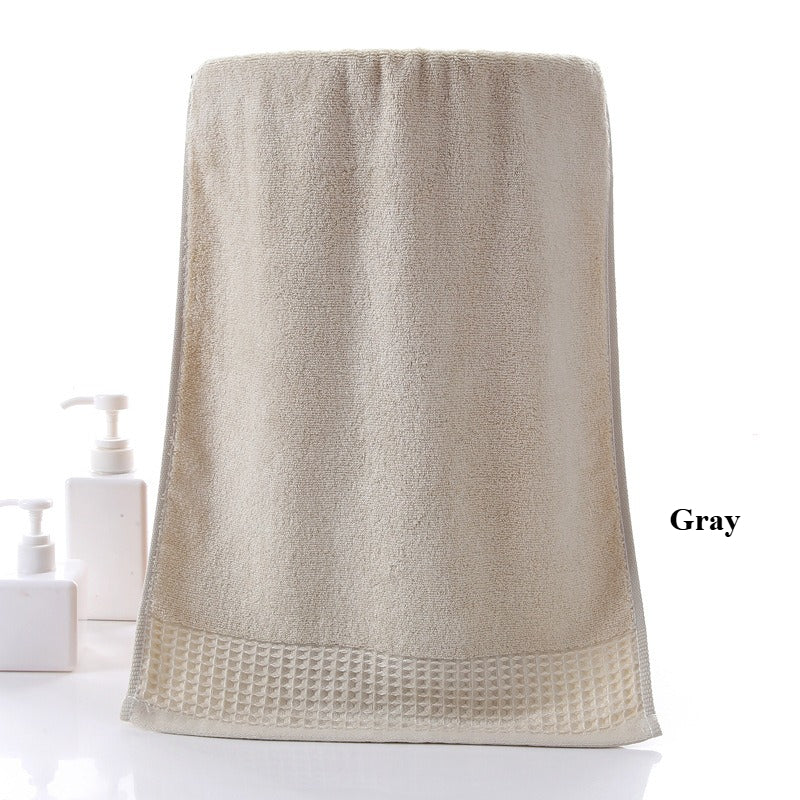 Natural Bamboo Fiber Towel Ultra Soft Skin-Friendly Anti-Bacterial Highly Absorbent Breathable Fade-Resistant