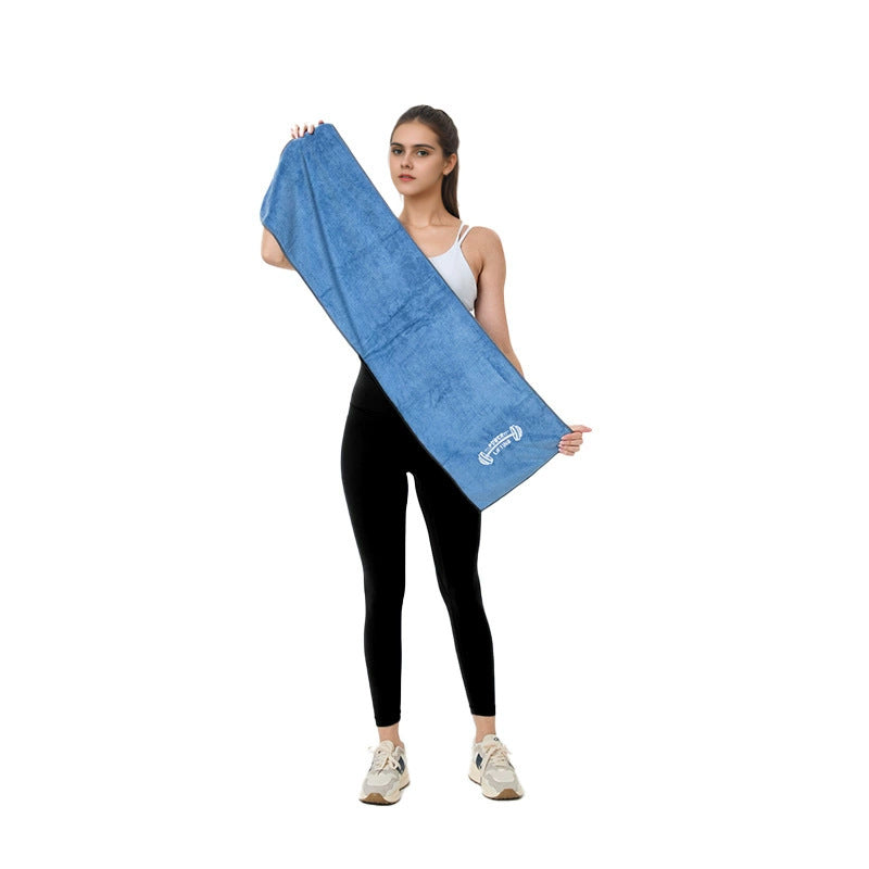 Bamboo Fiber Sports Towel - Quick Dry, Antibacterial, Ideal for Gym, Yoga & Pilates Swimming and Running Multifunctional fitness sweat-absorbing towel
