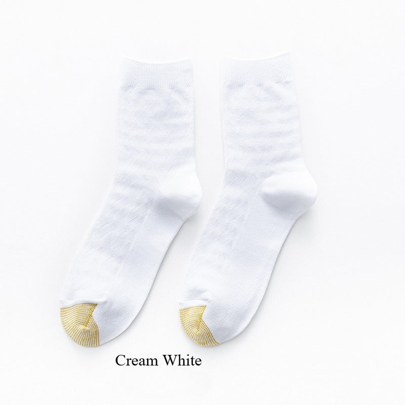 6-Pack Bamboo Fiber Men's Socks, Double Knit Breathable Anti-Odor Casual SocksMen's mid-calf business socks for autumn and winter