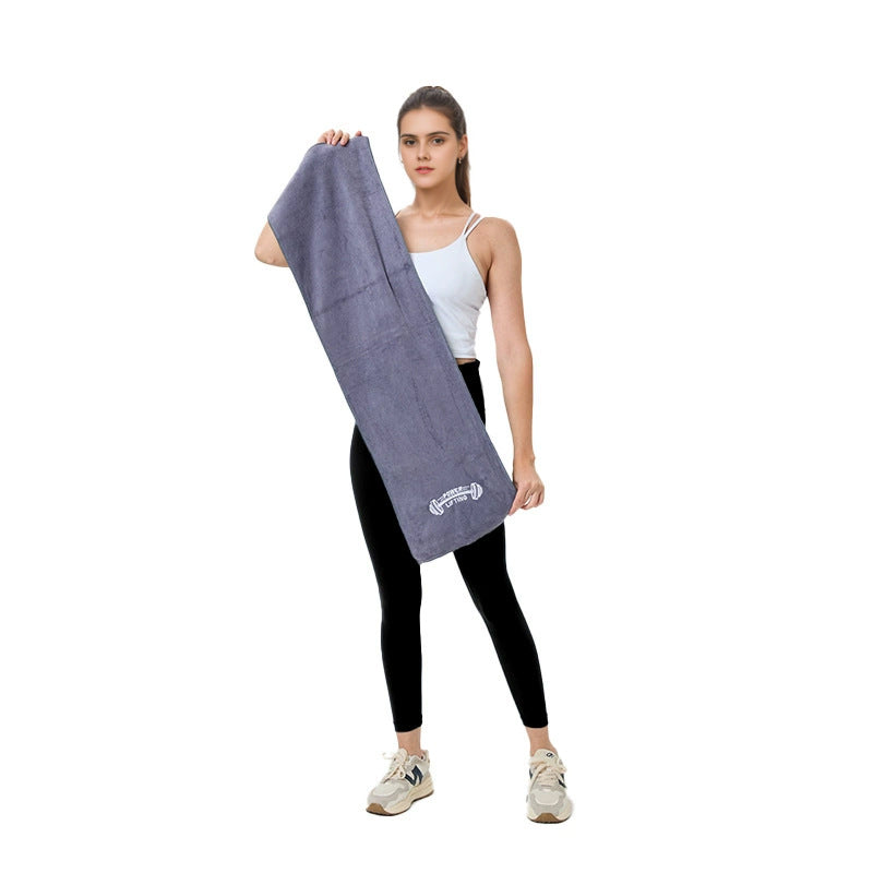 Bamboo Fiber Sports Towel - Quick Dry, Antibacterial, Ideal for Gym, Yoga & Pilates Swimming and Running Multifunctional fitness sweat-absorbing towel
