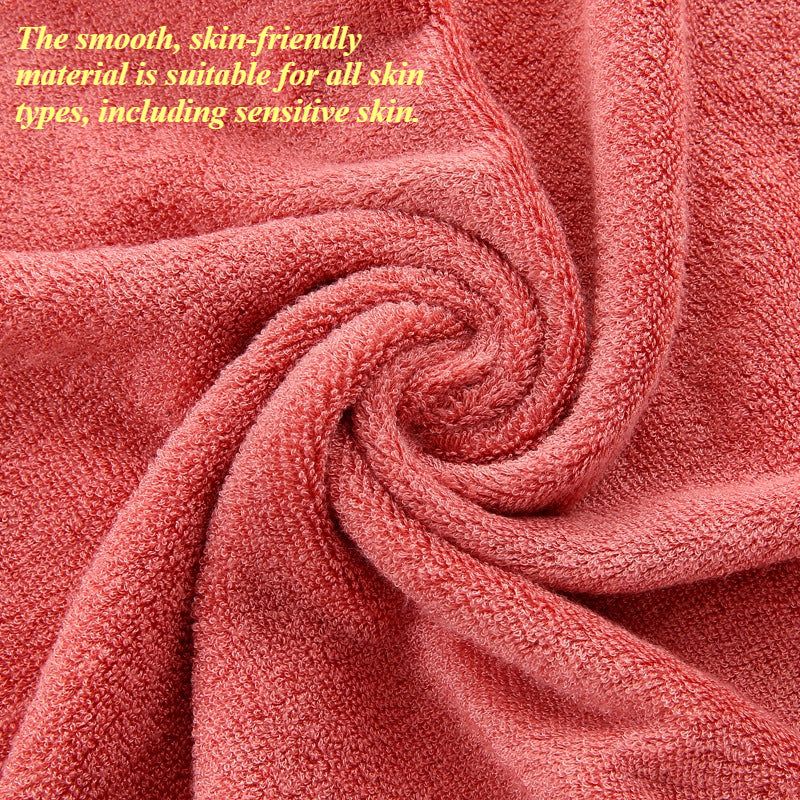 Natural Bamboo Fiber Towel Ultra Soft Skin-Friendly Anti-Bacterial Highly Absorbent Breathable Fade-Resistant