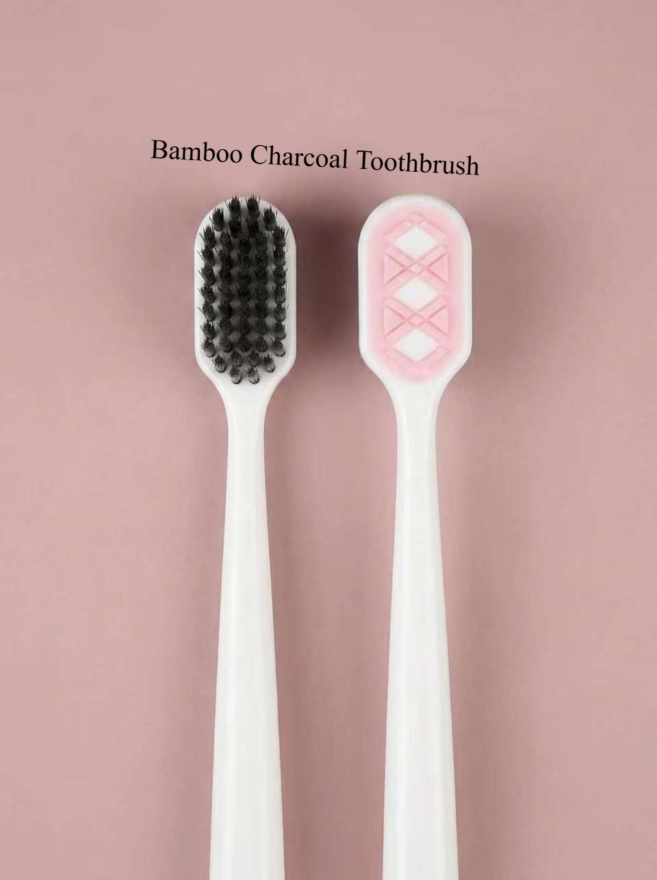 Natural Eco-Friendly Bamboo Charcoal Soft Toothbrush for Adults Set, Oral Care 3-Pack