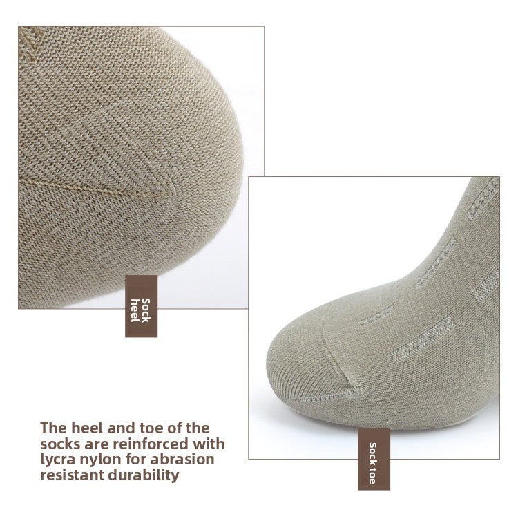 Premium Bamboo Fiber Socks, Soft and Comfortable, Breathable, Odor Control & Healthy Bamboo Fiber Product - 5 Pairs Pack.