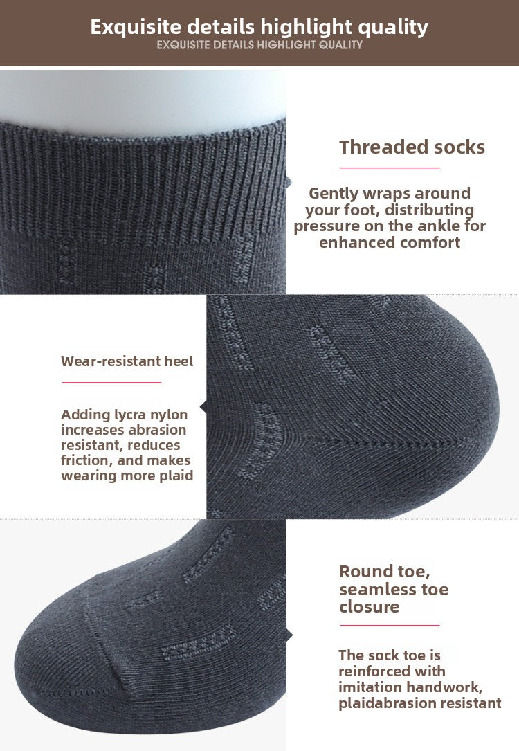 Premium Bamboo Fiber Socks, Soft and Comfortable, Breathable, Odor Control & Healthy Bamboo Fiber Product - 5 Pairs Pack.