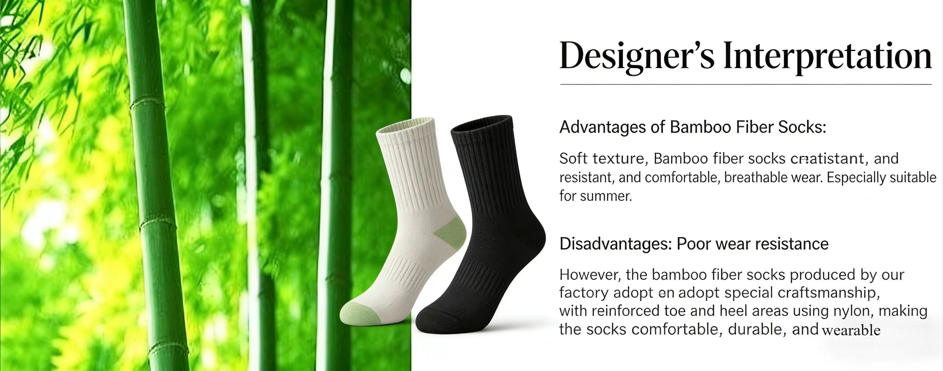 6-Pack Bamboo Fiber Men's Socks, Double Knit Breathable Anti-Odor Casual SocksMen's mid-calf business socks for autumn and winter